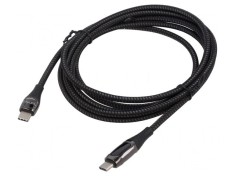 Cablu USB C 2m Negru 480Mbps