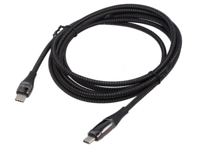 Cablu USB C 2m Negru 480Mbps foto