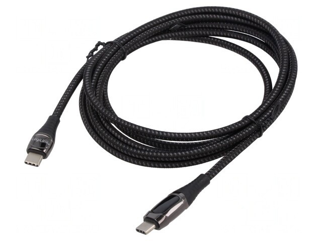 Cablu USB C 2m Negru 480Mbps