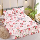 Cumpara ieftin Cearceaf De Pat Cu Volane si 2 Fete De Perna Bumbac Finet - JOJ83