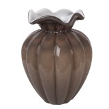 Cumpara ieftin Vaza flori sticla maro &Oslash; 16x21 cm
