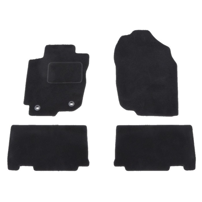 Set covorase auto mocheta Velor TOYOTA RAV4 (XA40), 01.2013-12.2018, negru,