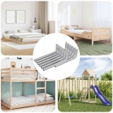 vidaXL Cheie Hexagonală 1800 pcs Argintiu 32 x 86 mm Oțel 864870