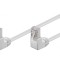 Patch cord F/UTP 5e PVC Alb 1m Ecranat