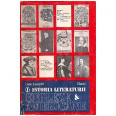 Leon D. Levitchi - O istorie a literaturii engleze si americane vol. l - 116142