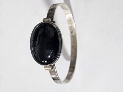 Bratara argint cu piatra Onix #10012 foto