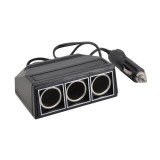 Priza auto tripla Automax 12V 1A , max.100W cu cablu de 80cm AutoDrive ProParts