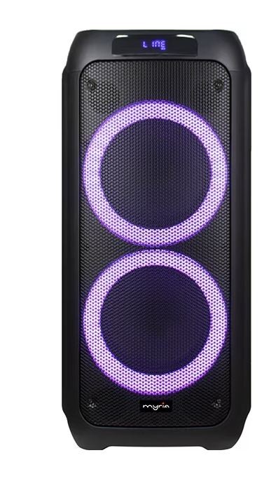 Boxa portabila MYRIA MY2615, 80W RMS, Bluetooth, Radio FM, negru - RESIGILAT