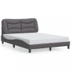 VidaXL Cadru de pat cu tăblie, gri, 120x200 cm, piele ecologică 3207991