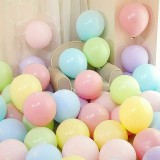 Cumpara ieftin Set 100 baloane petrecere, latex pastel multicolor, forma ovala, 25 cm