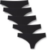 Chiloti Tanga pentru femei Iris Lilly fara cusaturi, pachet de 5, Marimea XXL(48) - OUTLET