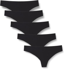 Chiloti Tanga pentru femei Iris Lilly fara cusaturi, pachet de 5, Marimea XXL(48) - OUTLET
