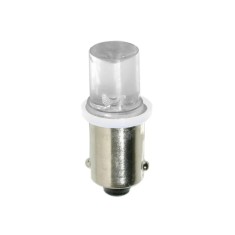 Bec tip LED 24V poz semn bord soclu metal T4W BA9s 2buc - Alb Garage AutoRide foto