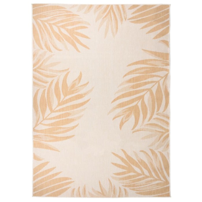 Gossi covor de exterior, model frunze, 120x170 cm, tesatura plata