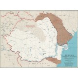 Romania modificari terit. dupa Al Doilea Razb. Mondial, 1948, 50x70cm, repro
