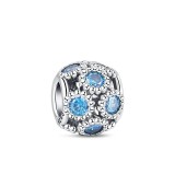 Cumpara ieftin Charm/talisman argint 925, JW1119, model rotund, placat cu rodiu, DELIS