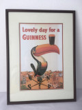 Cumpara ieftin Tablou reclama bere vintage Guinness, inramat, 42x56 cm, decor bar, pub