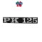 Sigla scris &quot;PK 125&quot; laterala Vespa PK (82-85) 2T AC 125cc