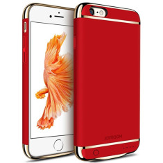 Husa Baterie Ultraslim iPhone 6/6s, iUni Joyroom 2500mAh, Red foto