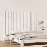 Tăblie de pat pentru perete, alb, 147x3x90 cm, lemn masiv pin, vidaXL