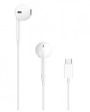 Casti Stereo Apple EarPods MTJY3ZM/A, USB Type-C, In-Ear, Microfon (Alb)