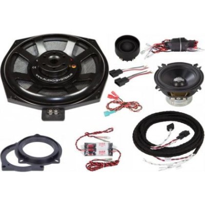 KIT audio dedicat BMW E,F,G Series, fata 100W + difuzoare bass 175W Audio System German Sound CarStore Technology foto