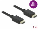 Cablu HDMI 48 Gbps 8K@60Hz HDR + eARC T-T 1m Negru, Delock 85387