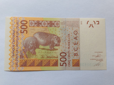 Statele Africii de Vest- ( Togo ) 500 Franci 2012 UNC foto