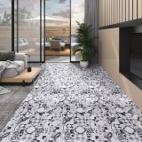 VidaXL Plăci de pardoseală autoadezive, model gri, 5,02 m&sup2;, PVC, 2 mm
