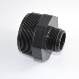 PVC-U mufă dublă redusă AG 2 1/2" x 1 1/4"