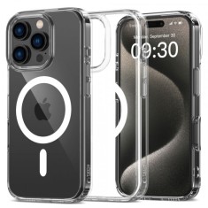 Husa MagSafe pentru Apple iPhone 16 Pro Max, Tech-Protect, Flexair Hybrid, Transparenta foto