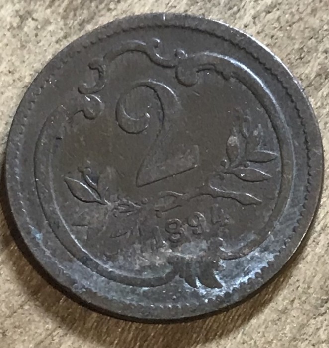 MNDSTR AUT23 Austro-Ungaria 2 hellar 1894