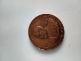 FERDINAND I 1914-1927 .Regele Romanilor .Medalie bronz 80 de ani de la promulgarea Legii Cultelor 1919-1999 .