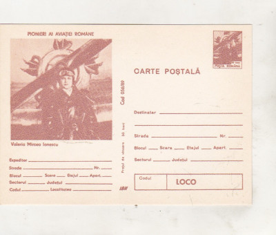 bnk cp - Pionieri ai aviatiei romane - Valeria Mircea Ionescu foto