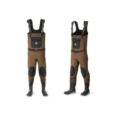 Wader/cizme piept/salopeta pescuit din neopren Delphin ORAVA, grosime neopren 4 mm 46