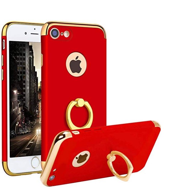Husa Apple iPhone 8 Plus, 3in1 Ring Rosu