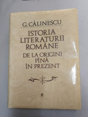 Istoria Literaturii Romane de la origini pana in prezent - George Calinescu foto