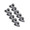 Set 10 bucati Brida rotativa, GRI, 42 x 22 mm