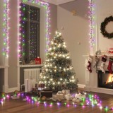 Instalație compactă cu 3000 LED-uri pastel multicolor 65 m PVC