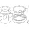 Set reparatie, etrier AUDI A3 (8L1) (1996 - 2003) TOPRAN 111 692
