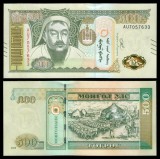 !!! MONGOLIA - 500 TUGRIK 2020 - P NEW - UNC / CU SEMNE PTR. ORBI &amp; SEMN. NOUA