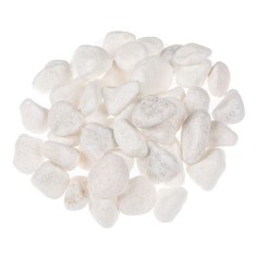 Pietricele decorative pentru sol sau ghiveci,alb,2-4 cm,1 kg