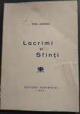 EMIL CIORAN - LACRIMI SI SFINTI (EDITURA IOAN CUSA - PARIS / CORBEIL 1972) [dupa editia originala din 1937]