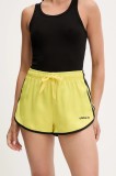 Adidas Originals pantaloni scurți Sprinter Shorts culoarea galben, cu imprimeu, high waist, JD3611