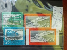 TS21 - Timbre serie DDR 1960 Trenuri si dantelat si nedantelata Mi804