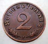 2.977 GERMANIA 2 REICHSPFENNIG 1937 F