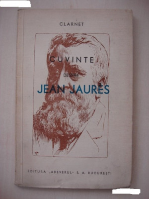 Clarnet - Cuvinte despre Jean Jaures (1934) foto
