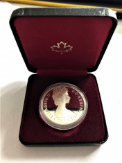 Canada 1985 DOLLAR MONEDA ARGINT Cutie Royal Canadian Mint foto