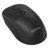 MOUSE Spacer, PC sau NB, wireless, 2.4GHz + Bluetooth 5.2, optic, max.1600 dpi, butoane/scroll 4/1,buton ON/OFF, click silentios S/D, negru,baterie AA