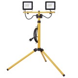 Cumpara ieftin Trepied dublu pentru proiectoare,reglabil 90-180 cm cu 2 proiectoare LED 20W